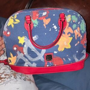 Dooney and Bourke Graffiti Zip Zip Satchel